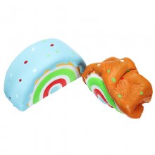 Eric Squishy Rainbow Cake 10cm Slow Rising Original Packaging Collection Gift Decor Toy COD