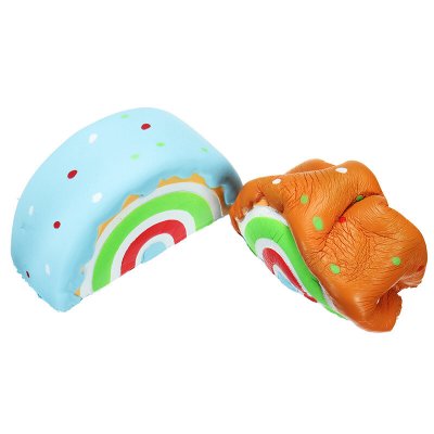 Eric Squishy Rainbow Cake 10cm Slow Rising Original Packaging Collection Gift Decor Toy COD