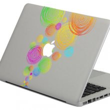PAG Colored Ring Decorative Laptop Decal Removable Bubble Free Self-adhesive Skin Sticker COD