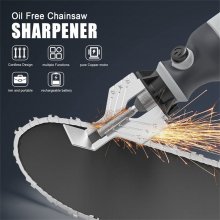 Cordless Chainsaw Sharpener Electric Handheld Chainsaw Sharpening Kit High Speed Chainsaw Sharpening Tool COD