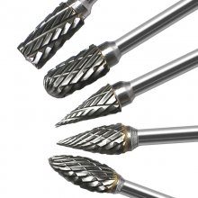 10Pcs 1/8" Shank Tungsten Carbide Milling Cutter Rotary brocas com escareador hss steel cone drill set diamond drill 10mm COD