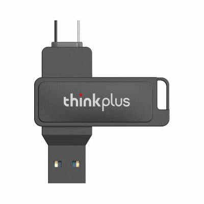 Lenovo Thinkplus MU233 USB3.2 Flash Drive High Speed Dual-interface Pendrive 256GB Mini Portable Memory U Disk for Phone TV Tablet COD