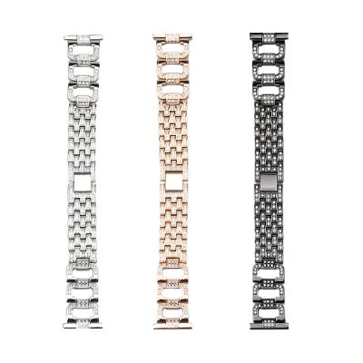 Bakeey 20/22mm Width Fashion Luxury Diamond Stainless Steel Watch Band Strap Replacement for Samsung Galaxy Watch 42/ 46mm S2/ S3 Active2 COD