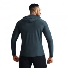 Men's Fitness T-shirt Hoodies Quick Dry Sweat Elastic Sport Shirt Men Gym Exercise Coat for Outdoor Running Training COD