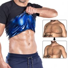 TENGOO Men Sauna Sweat Vest Hot Compression Shirts Fitness Training Slimming Body Shaper Waist Trainer Gym Exercise Versatile Shaper Suit COD