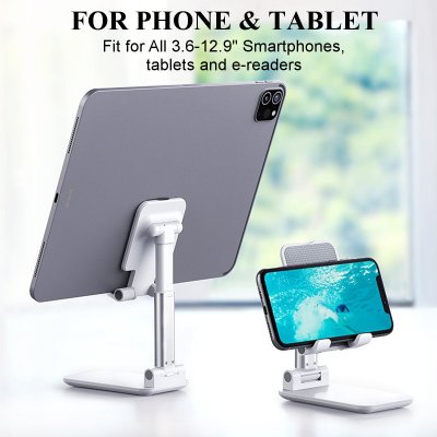 CCT4 Universal Folding Telescopic Desktop Mobile Phone Tablet Holder Stand for iPad Air for iPhone 12 XS 11 Pro POCO X3 NFC COD