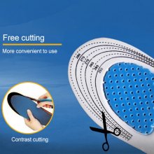 1 Pair Sport Insoles Croppable Comfortable Breathable Shock-absorbing Insoles for Outdoor Running Climbing COD