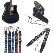 Guitar Strap Polyester Belt Electric Acoustic Bass Skull Punk Style COD