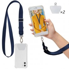 Bakeey Universal Phone Lanyard Length Adjustable Nylon Crossbody Shoulder Neck Cord Strap Cell Phone Lanyards Compatible with Most Smartphones COD