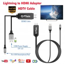 Bakeey USB to HDMI Adapter Cable Support 8 Channels Digital Audio Support Airplay/Mirroring 2M Long COD