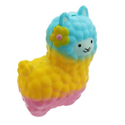 Colorful Alpacas Squishy 18*14CM Slow Rising Collection Gift Soft Toy COD