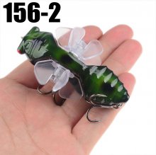 ZANLURE 1PSC 7.5cm Artificial Bait Fishing Lure Insect Rotating Wings Swimbait Fishing Hook