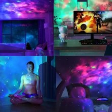 Astronaut Starry Sky Projector Adjustable Nebula Night Light Remote Star Galaxy Night Light For Bedroom Gaming Room Home Decor Toy COD