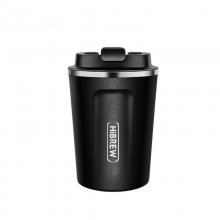 HiBREW Coffee Thermal Mug Portable Double Insulation Stainless Steel-Black/White COD
