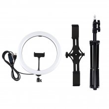 PULUZ PKT3064B 11.8 Inch Dimmable LED Video Ring Light with PU419 Tripod Stand for Youtube Tik Tok Live Streaming COD