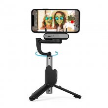 Hohem iSteady Q Single-Axis Gimbal Stabilizer 360° Face Tracking Automatic Balance Selfie Stick Adjustable Tripod with Remote Control for Live Broadcasting Photo Snap