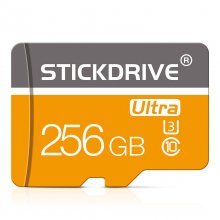 Stickdrive 256GB TF Memory Card Class 10 High Speed Micro SD Card Flash Card Smart Card for Phone Camera Driving Recorder COD