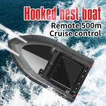 500m Signal Reception High-Speed Electric Remote Control Bait Boat 18000mAh Battery Dual Powerful Motors Level 5 Windproof Night Navigation Outdoor Bait Delivery Boat Fishing Boat
