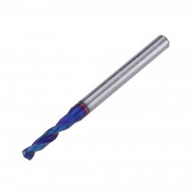 HRC65 Tungsten Steel Twist Drill Bit 2 Flutes 1-7mm 118 Degree Chamfering Cutter COD