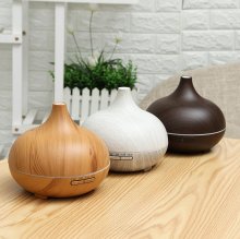 550ML Aroma Air Humidifier Wood Grain with LED Lights Essential Oil Diffuser Aromatherapy Electric Mist Maker for Home COD