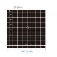 300*300mm Black Square Scrub Surface Hot Bed Platform Sticker Sheet With 1:1 Coordinate For 3D Printer COD