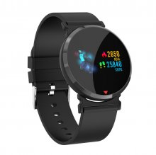 Bakeey E28 HD Big Screen Business Style Smart Watch Blood Pressure Oxygen Monitor Wrist Band COD