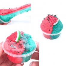 120ML Fruit Slime Brushed Crystal Cotton Clay Decompression DIY Gift Stress Reliever COD