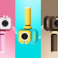 S11 Children Camera with 2.4 Inch IPS Display Screen Mini 1080P Cartoon Cute Camera Projection Video Camera for Kids COD
