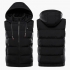 TENGOO 9 Areas Heating Jackets Unisex 3-Gears Heated Vest Coat USB Electric Thermal Clothing Hooded Vest Winter Outdoor Warm Clothing COD