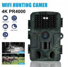 PR4000 WIFI Hunting Trail Cameras 32MP 1080P Resolution 4K HD Video 2.0 inch Screen IP66 Waterproof 20m PIR Sensing Infrared Night Vision Distance Outdoors Nature Adventure Photography