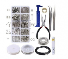 10 Grid Accessories Combination Set Open Ring Close Ring Lobster Clasp Ring Feed Ring Hand Tool Pliers COD