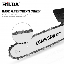 HLIDA Multi-Compatible Electric Chain Saw Converter DIY Kit Adjustable Hardened Saw Chain High Speed 11000rpm with Auto-Oil Supply Safety Features for Effective Wood Glass Metal Cutting