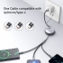 6A 100W USB-A to Type-C/iP/Micro USB Cable QC2.0 3.0 4.0 Fast Charging Data Transmission Copper Core Line 1.2M Long for iPhone 13 14 14Pro for Xiaomi 13 for Huawei Mate50 for Oppo Reno9