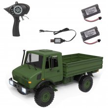 LDRC LD-P06 Several Battery 1/12 2.4G 4WD RC Car Unimog 435 U1300RC w/ LED Light Military Climbing Truck Full Proportional Vehicles Models Toys COD