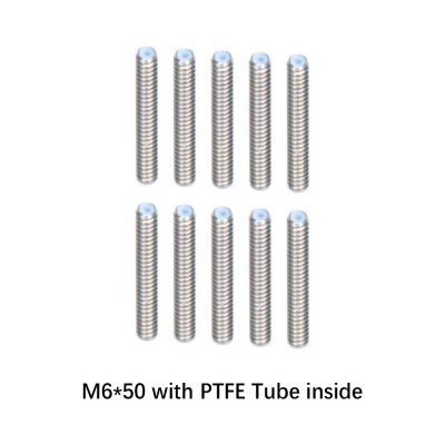 SIMAX3D 5/10PCS M6 Nozzle Throat with PTFE Tube All Models Throat for 1.75mm Filament for 3D Printer COD