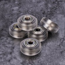 5pcs Transparent Pulley Wheel with 625zz Double Bearing for V aslot 3D Printer COD