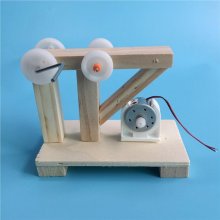 DIY Hand Crank Generator Scientific Education Material Assemble Model Kids Student Classroom Manual COD