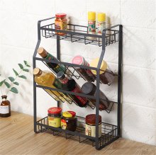 4 Tier Kitchen Spice Rack Standing Holder Jar Organiser Storage Spice Shelf COD