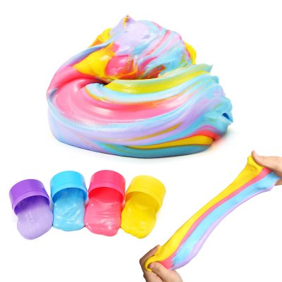 4PCS Colorful Mud Non Toxic Puff Slime DIY Environmental Toy COD
