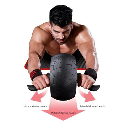 Multi-Layer Ab Wheel Roller Mute Labor-Saving Smart Brake Practical Automatic Rebound Abs Trainer Wheel Exercise Equipment for Body Shaping Abs Core Workout
