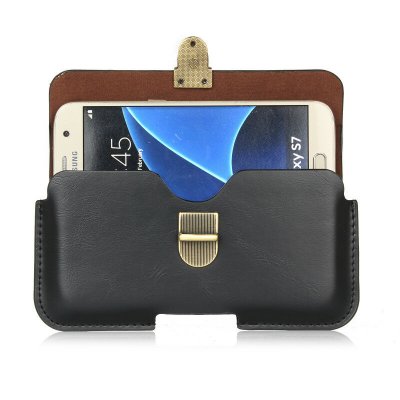 Universal Leather Wallet Pouch Waist Bag Case For Phone From 5.1 to 6.3 inch COD