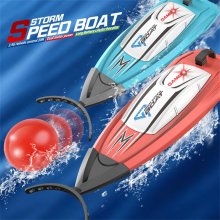 HC 804 2.4G Mini Remote Control High Speed RC Boat LED Light Palm Summer Waterproof Toy Dual Motors Pool Lakes Vehicles Models COD