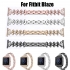 Bakeey Replacement Stainless steel Watch Band Small Fan-shaped Crystal with Watch Frame for Fitbit Blaze Smart Watch COD