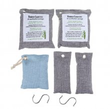 5Pcs Activated Bamboo Charcoal Carbon Air Purifying Bag Deodorizer Refresher with Hook COD