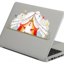 PAG Circus Decorative Laptop Decal Removable Bubble Free Self-adhesive Partial Color Skin Sticker COD