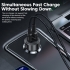 Toocki 50W 2-Port USB PD Car Charger Adapter USB-A+Type-C PD3.0 QC3.0 AFC FCP Fast Charging for iPhone 12 13 14 14Pro for Huawei Mate50 for Samsung Galaxy S23 for Xiaomi 13pro