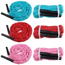 3-Colors 25mm Dia. Fitness Heavy Jump Rope 300CM Weighted Battle Skipping Ropes Power Improve Muscle Strength Training Rope COD