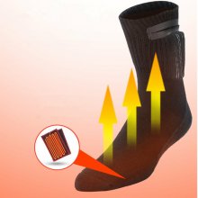 Winter Electric Heating Socks 5V Rechargeable Adjustable Temperature Warm Socks Foot Warmer Unisex Socks for Camping Hiking Skiing COD