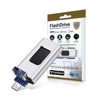 Microdrive 3-in-1 USB3.0 Flash Drive USB/Micro/Type-C Tri-interface Pendrive 64G/128G/256G High Speed Data Transmission Portable Memory U Disk COD