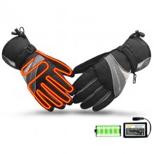 Outdoor Thermal Electric Warm Waterproof Heated Gloves with Battery Powered For Motorcycle Hunting Skiing Gloves Winter Hand Warmer COD